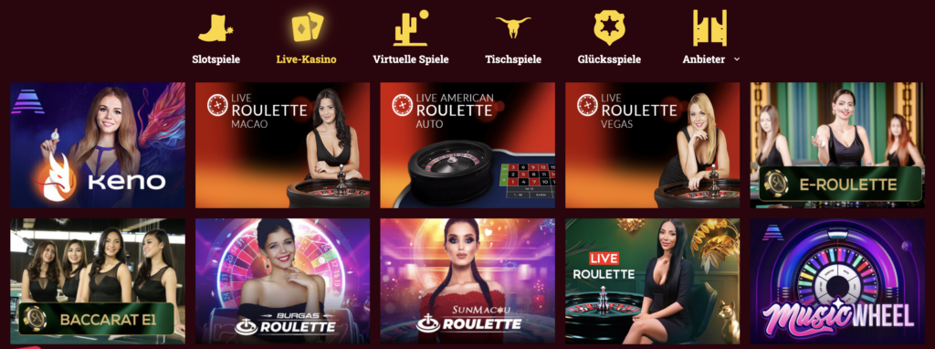 LuckofSpins Casino Live